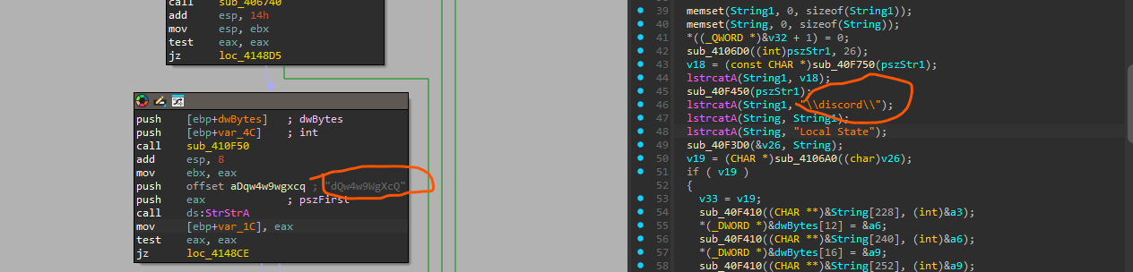 Discord Decryption Key Regex and Marker