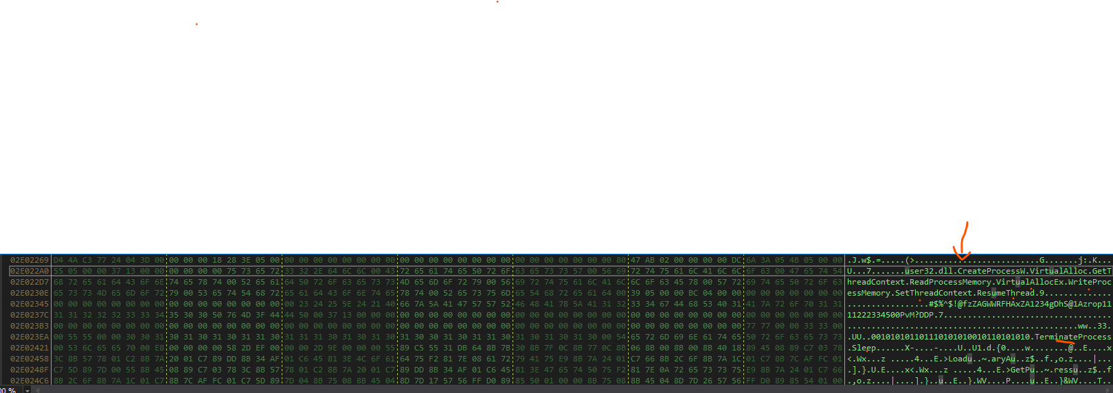 First Decryption Stage Result